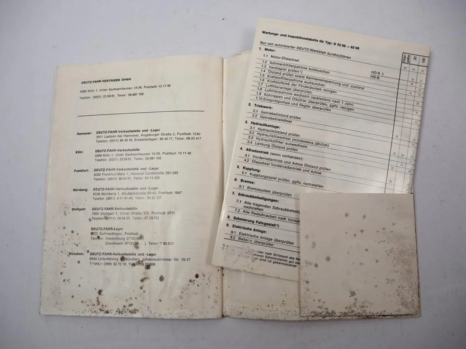 Original Deutz D5206 D6206 + Allrad Betriebsanleitung Wartung Schaltplan