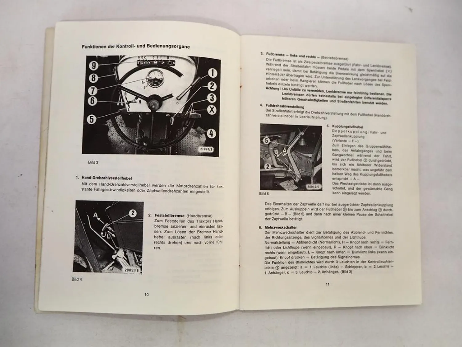 Original Deutz D6806 D7206 A Traktor Betriebsanleitung Bedienungsanleitung 1976