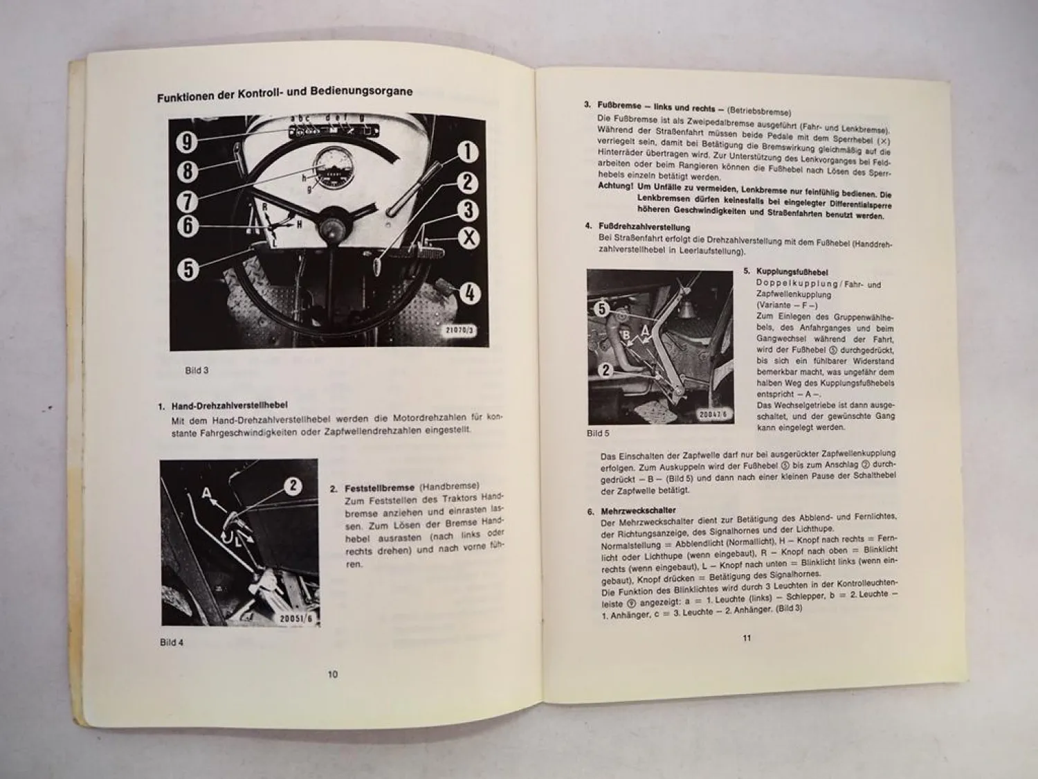 Original Deutz D6806 D7206 A Traktor mit F4L 912 Betriebsanleitung Wartung 1976