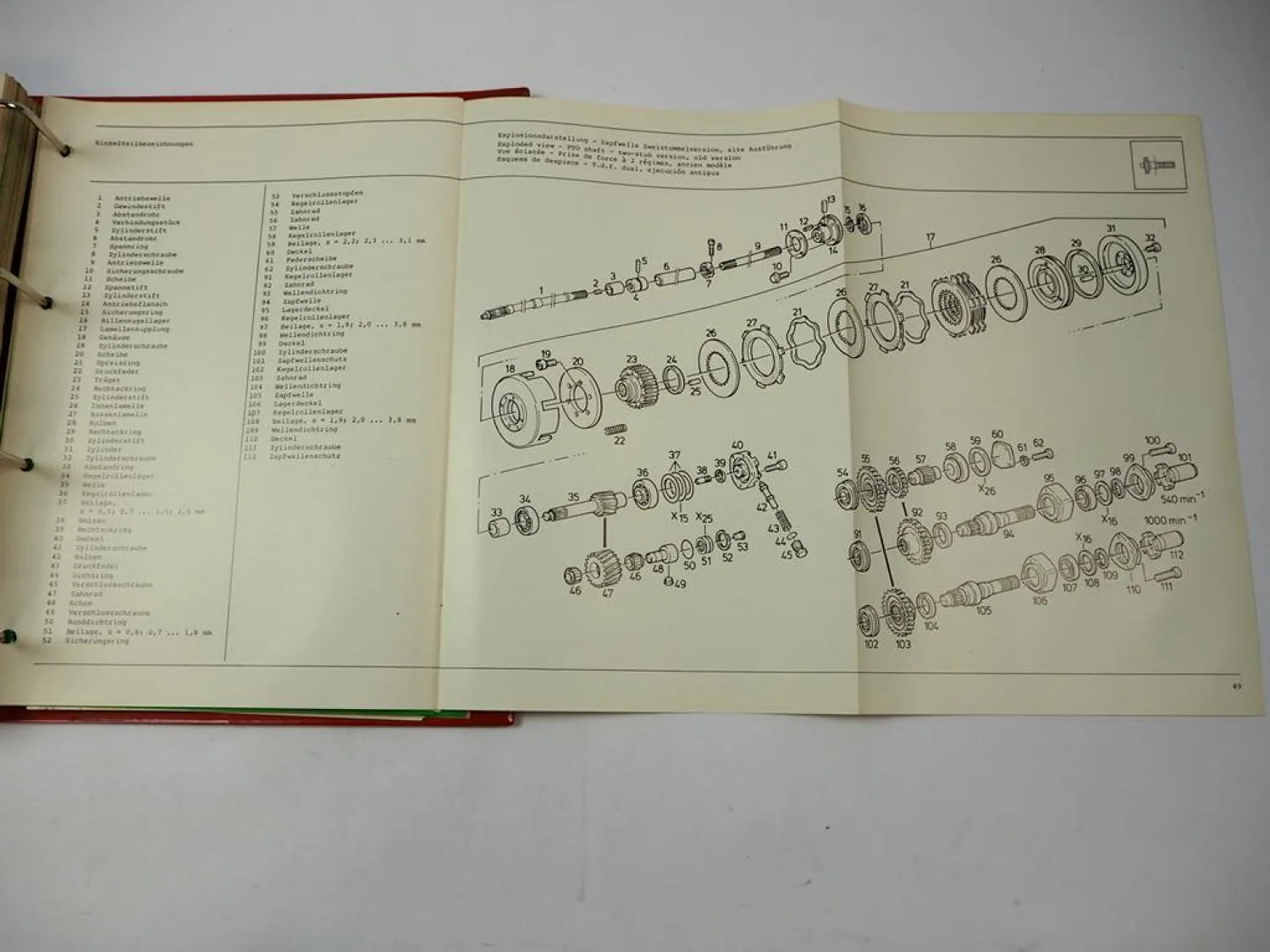Original Deutz DX 6.50 Getriebe TW 911 Werkstatthandbuch Reparaturanleitung 1989