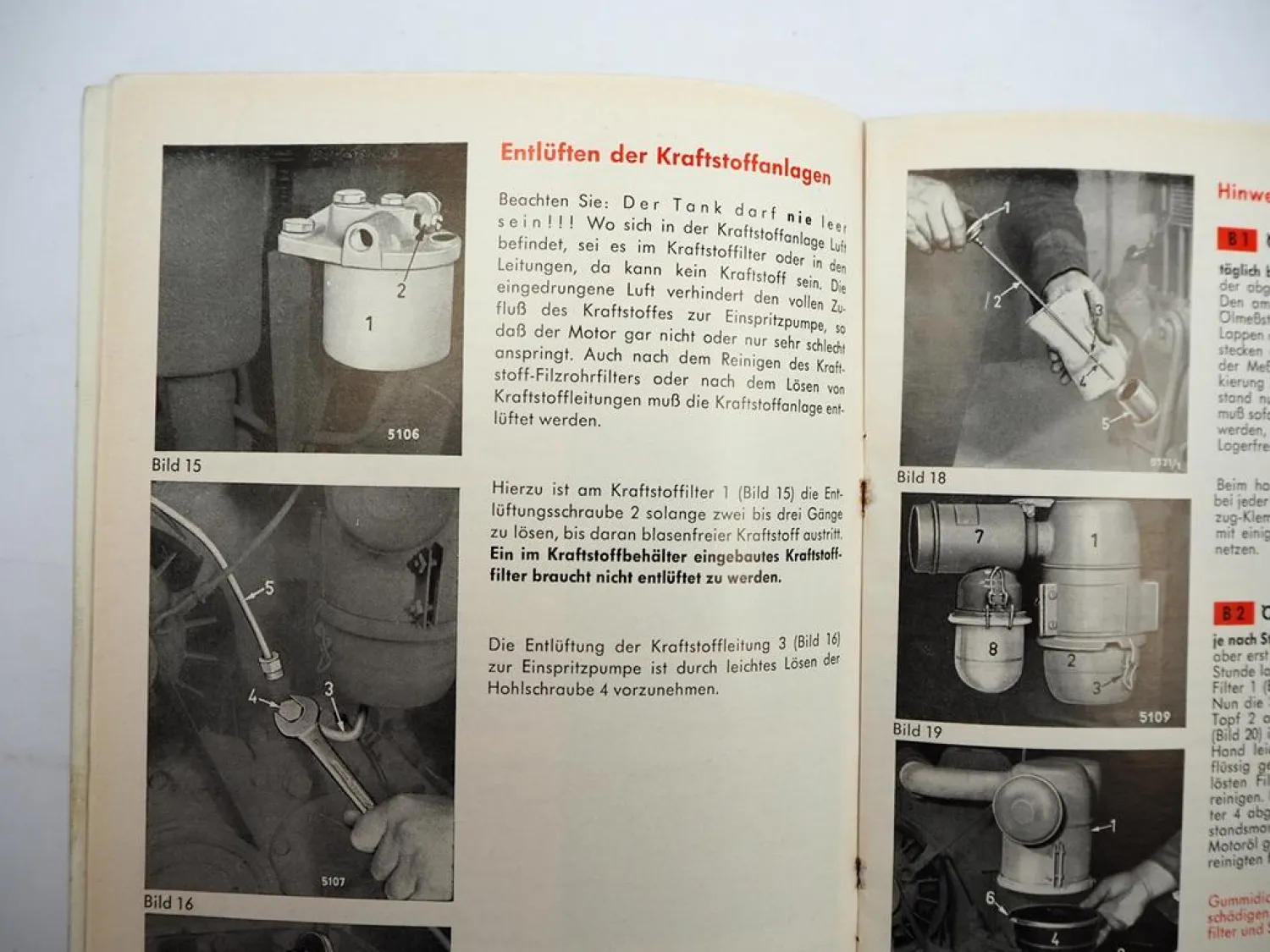 Original Deutz F1L F2L 310 Motor Betriebsanleitung Bedienung Wartung 6/1964