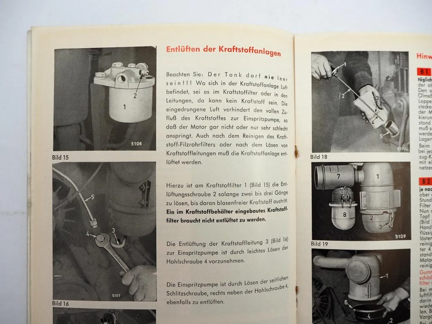 Original Deutz F1L F2L 310 Motor Betriebsanleitung Bedienung Wartung 8/1966