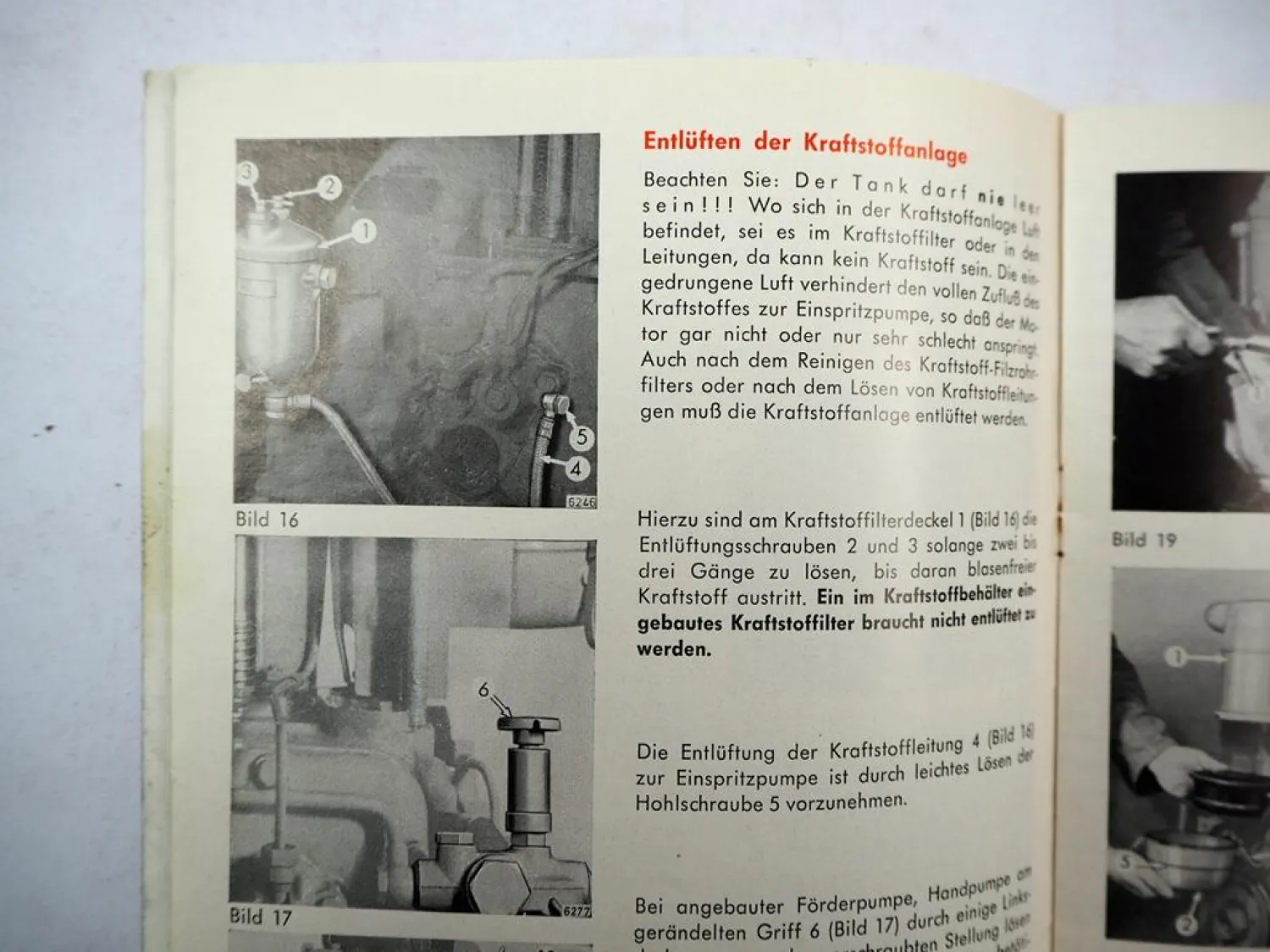 Original Deutz F1L F2L 712 Motor Betriebsanleitung Wartung 1961