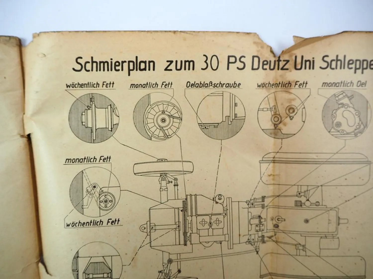 Original Deutz F2L 514/53 Schlepper 30 PS Betriebsanleitung 1953