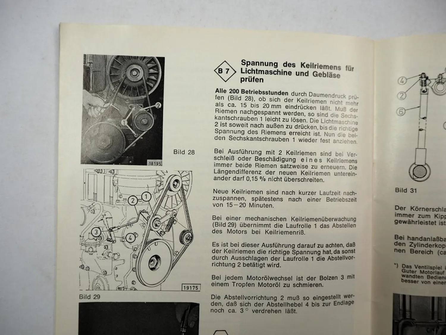 Original Deutz F2L 912 912W Dieselmotor Betriebsanleitung Ersatzteilliste 1977