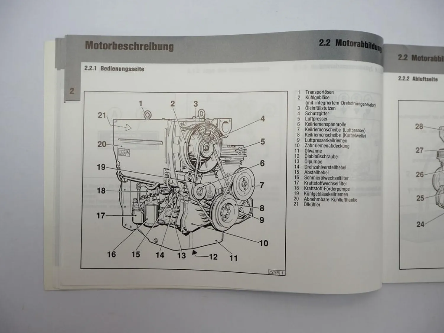 Original Deutz F2L F3L F4L 1011 Motor Betriebsanleitung Bedienung Wartung 1991