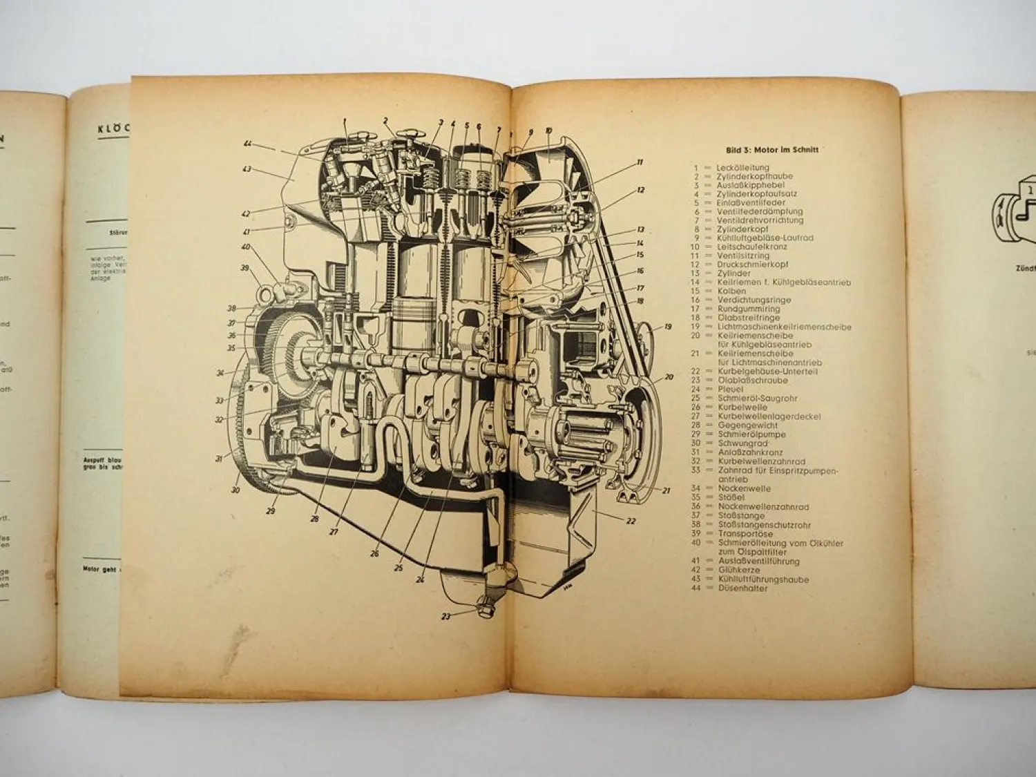 Original Deutz F4L F6L A4L A6L 514 Dieselmotor Betriebsanleitung Wartung 1962