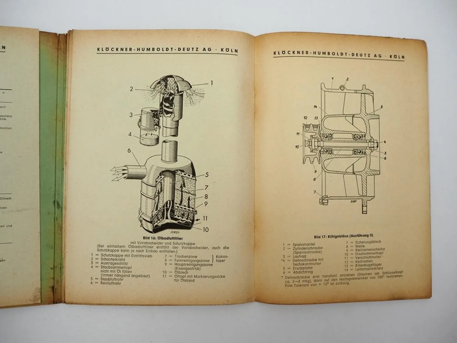 Original Deutz F4L F6L A4L A6L 514 Dieselmotor Betriebsanleitung Wartung 1962