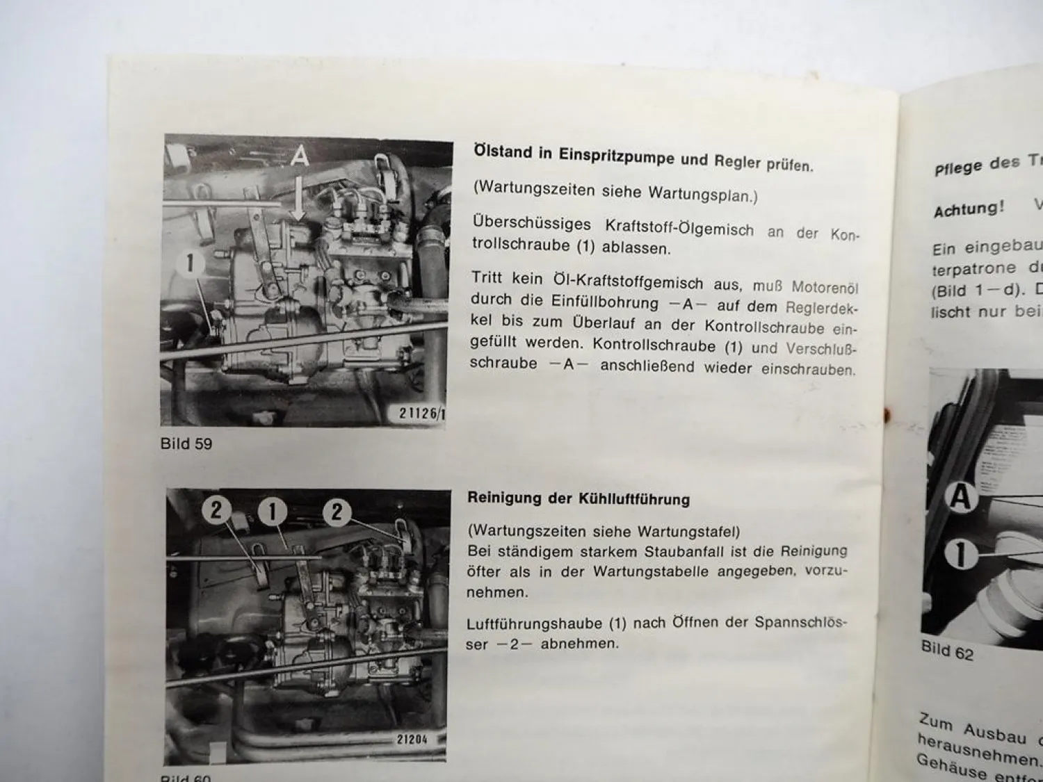Original Deutz Intrac 2002 2003 A Betriebsanleitung Wartung Schaltplan
