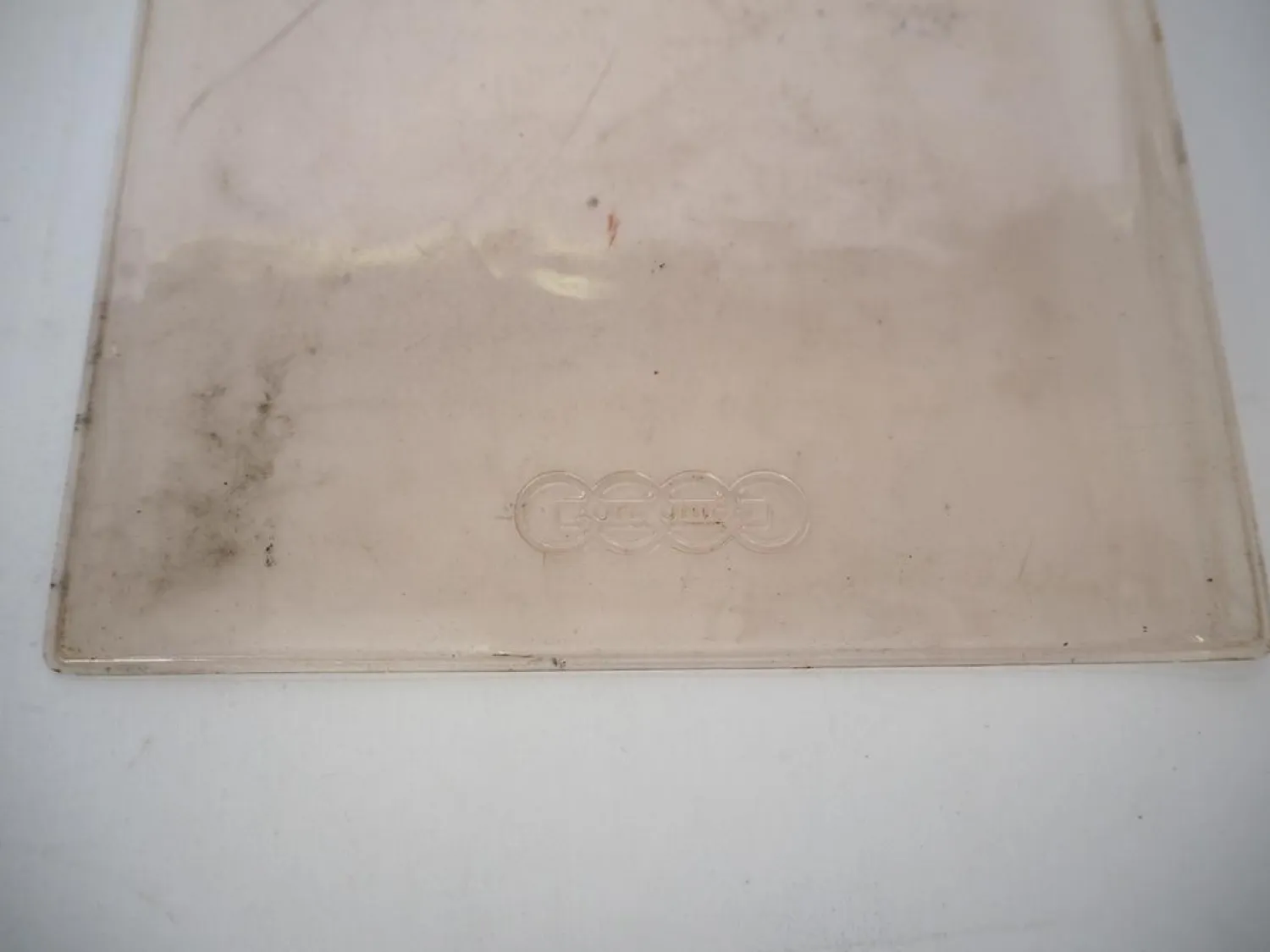 Original DKW Auto Union Audi Kunststoffhülle mit Logo leer für Handbücher