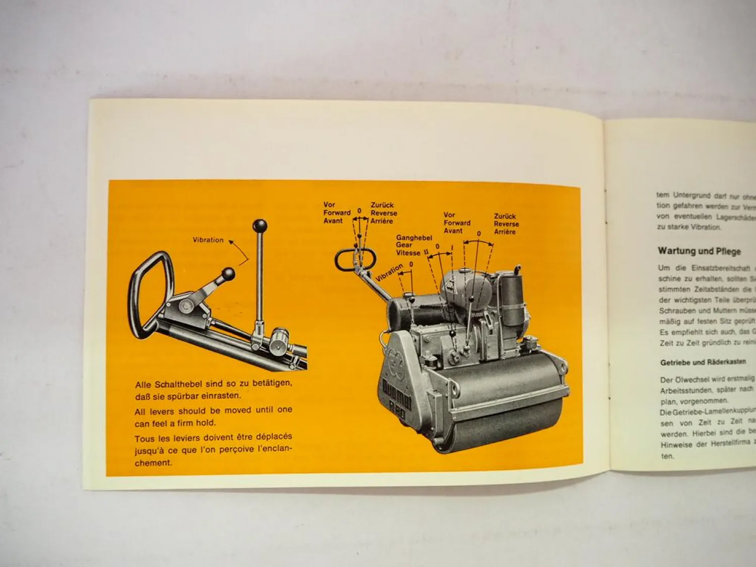 Original Duomat R 75 80 85 90B Tandem Vibrationswalze Betriebsanleitung Wartung
