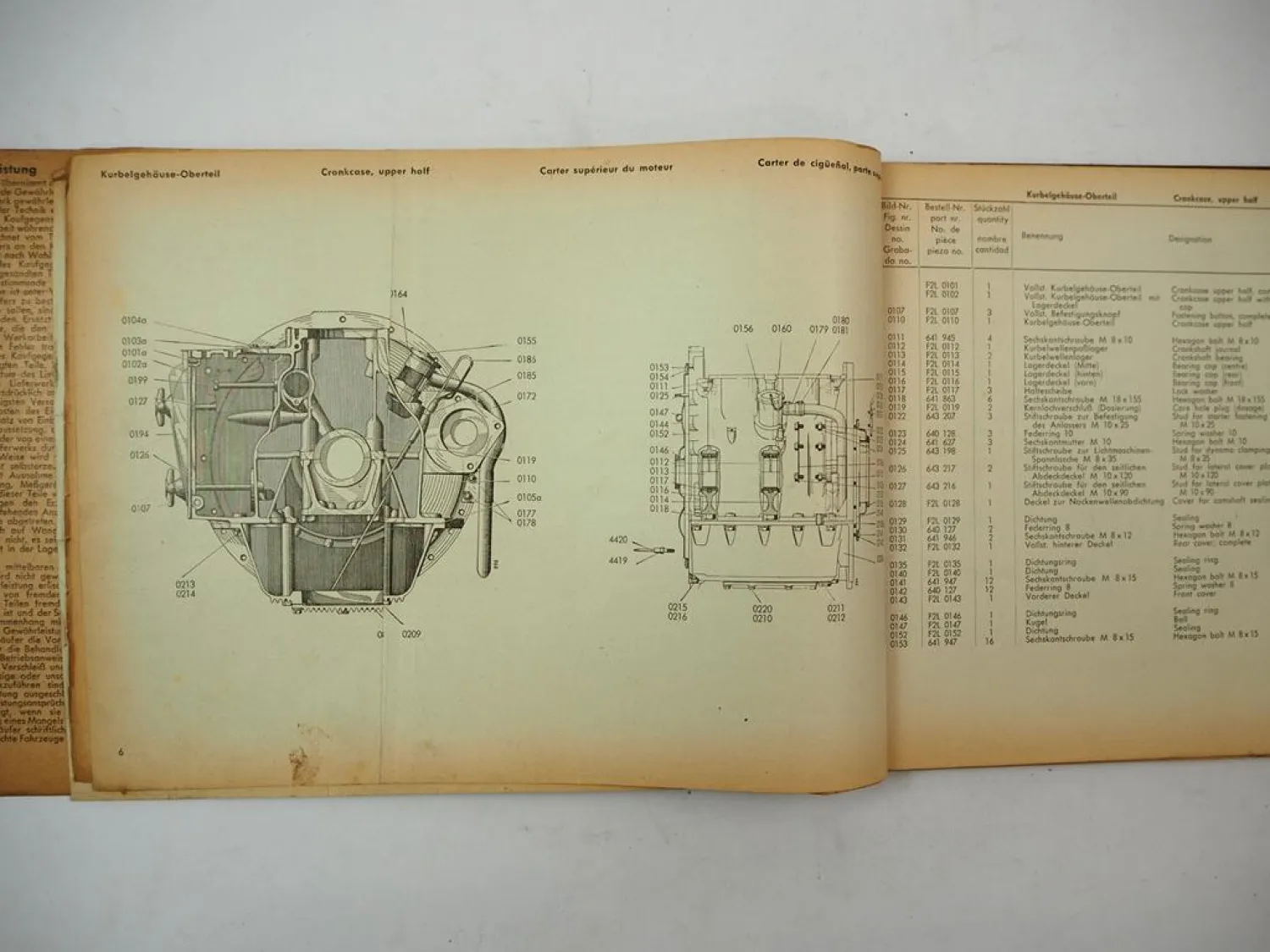Original Ersatzteilliste Fahr D270 D270H Dieselschlepper 1955 Spare Parts List