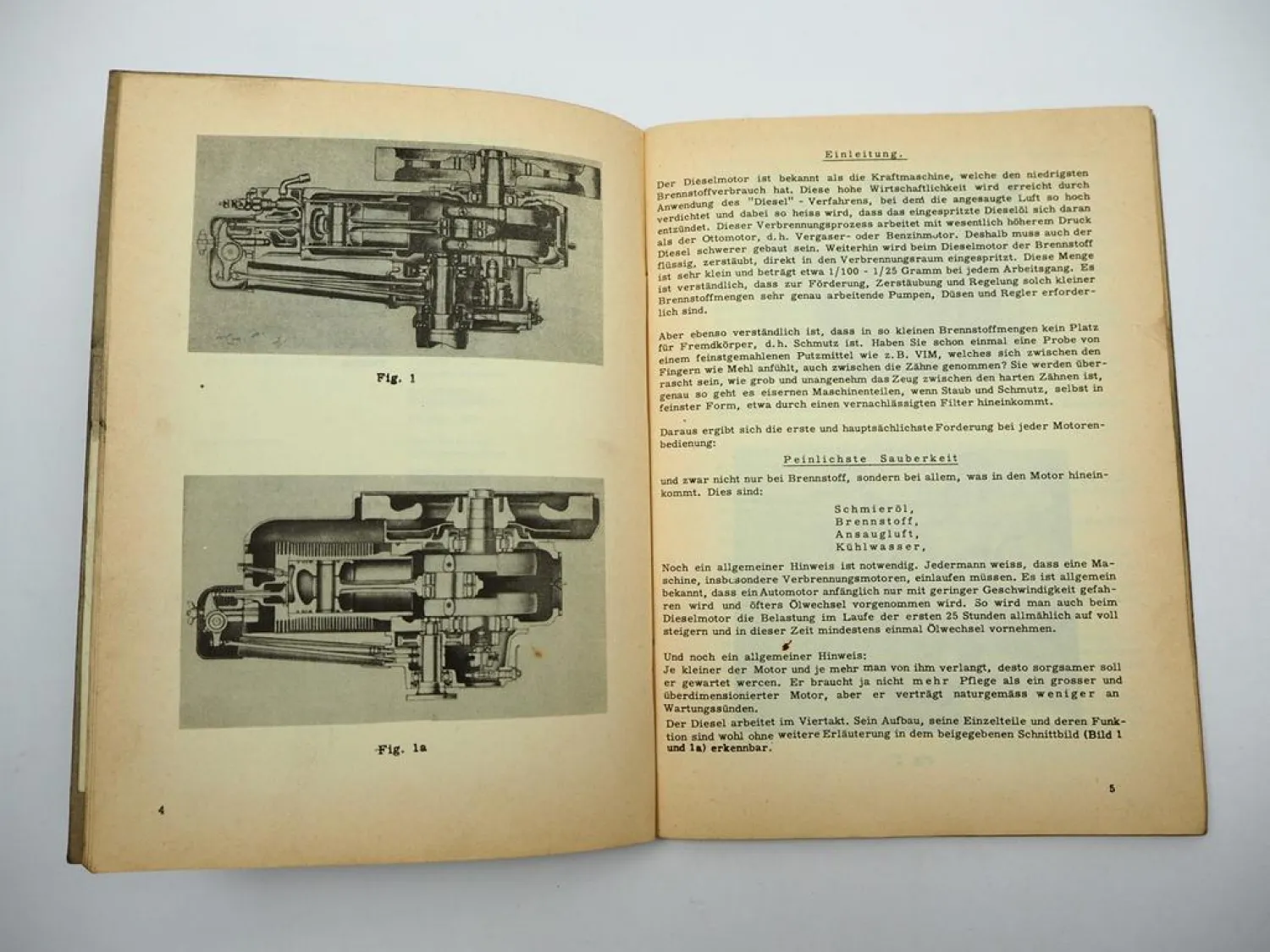 Original Farymann Dieselmotor Typ LK E LE D LD G LG Betriebsanleitung Wartung 1961