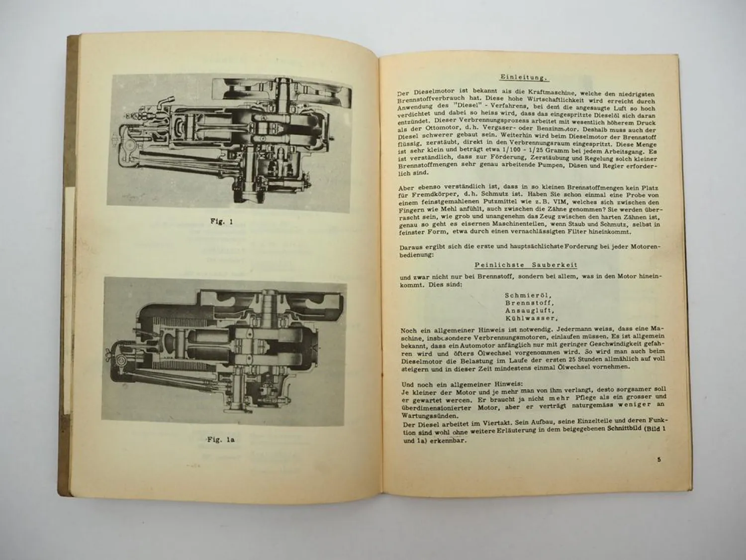 Original Farymann Dieselmotor Typ LK E LE D LD G LG Betriebsanleitung Wartung 1962
