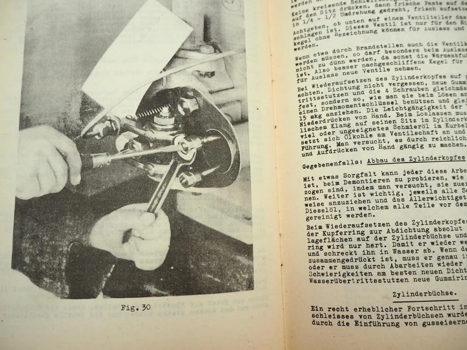 Original Farymann Typ D G E Dieselmotor Betriebsanleitung Wartung & Instandhaltung
