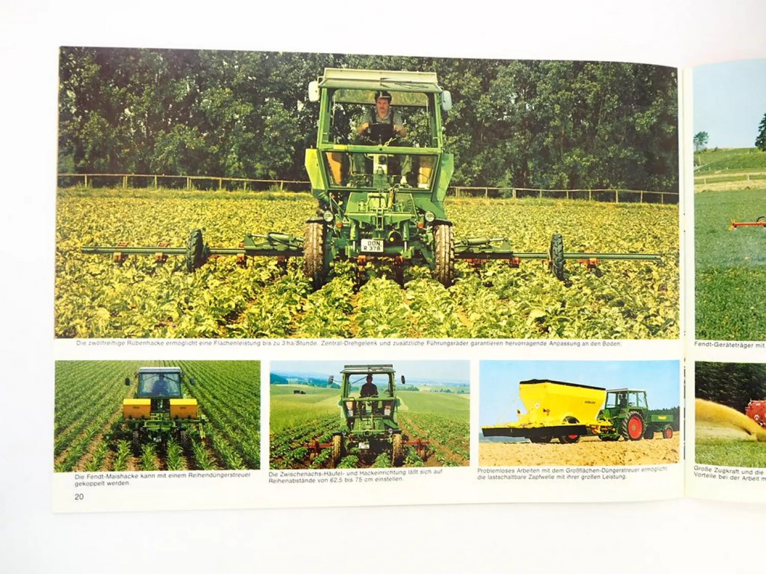 Original Fendt F 255 275 GT GTII Geräteträger Prospekt mit Technischen Daten 1982