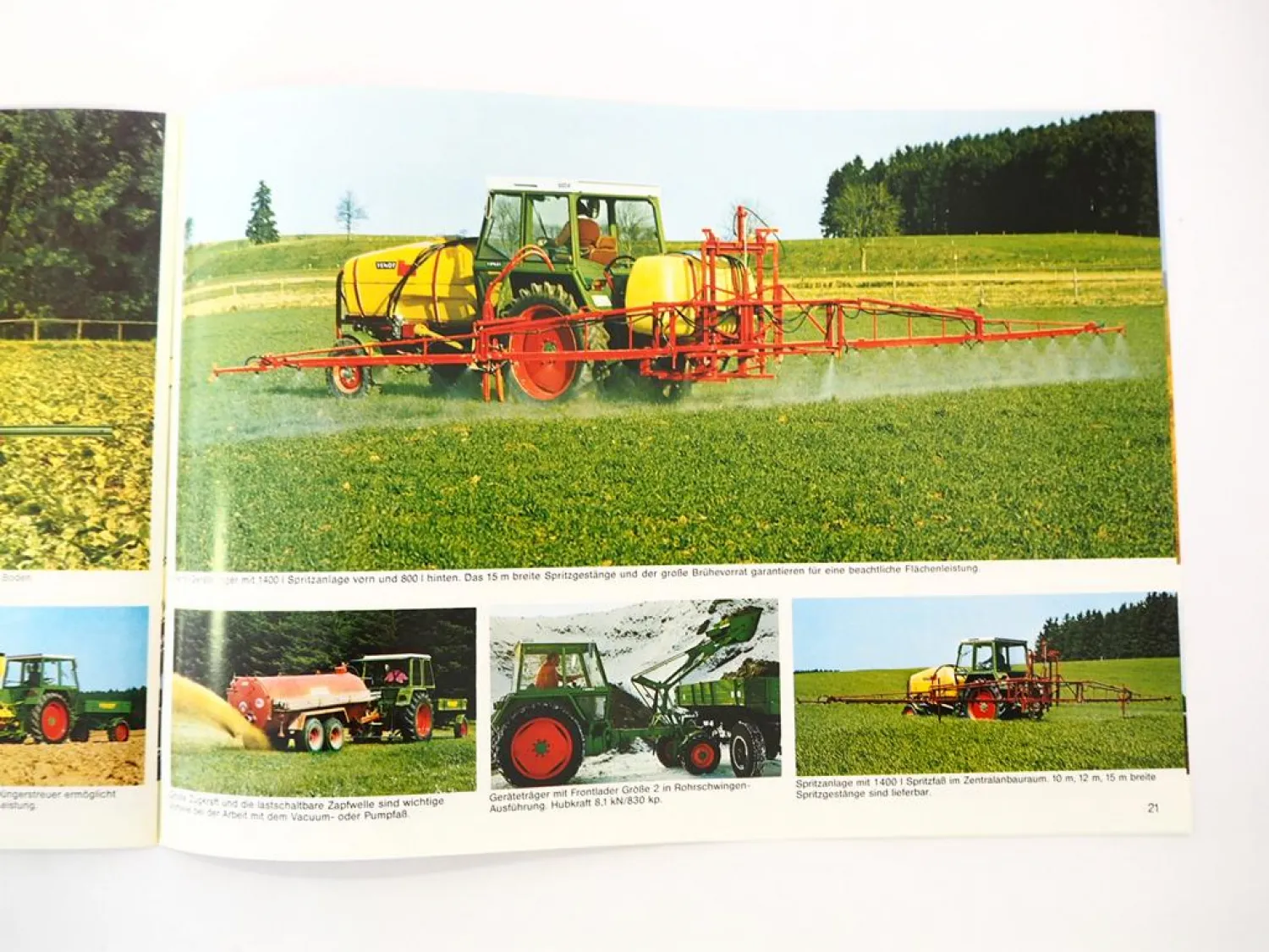 Original Fendt F 255 275 GT GTII Geräteträger Prospekt mit Technischen Daten 1982