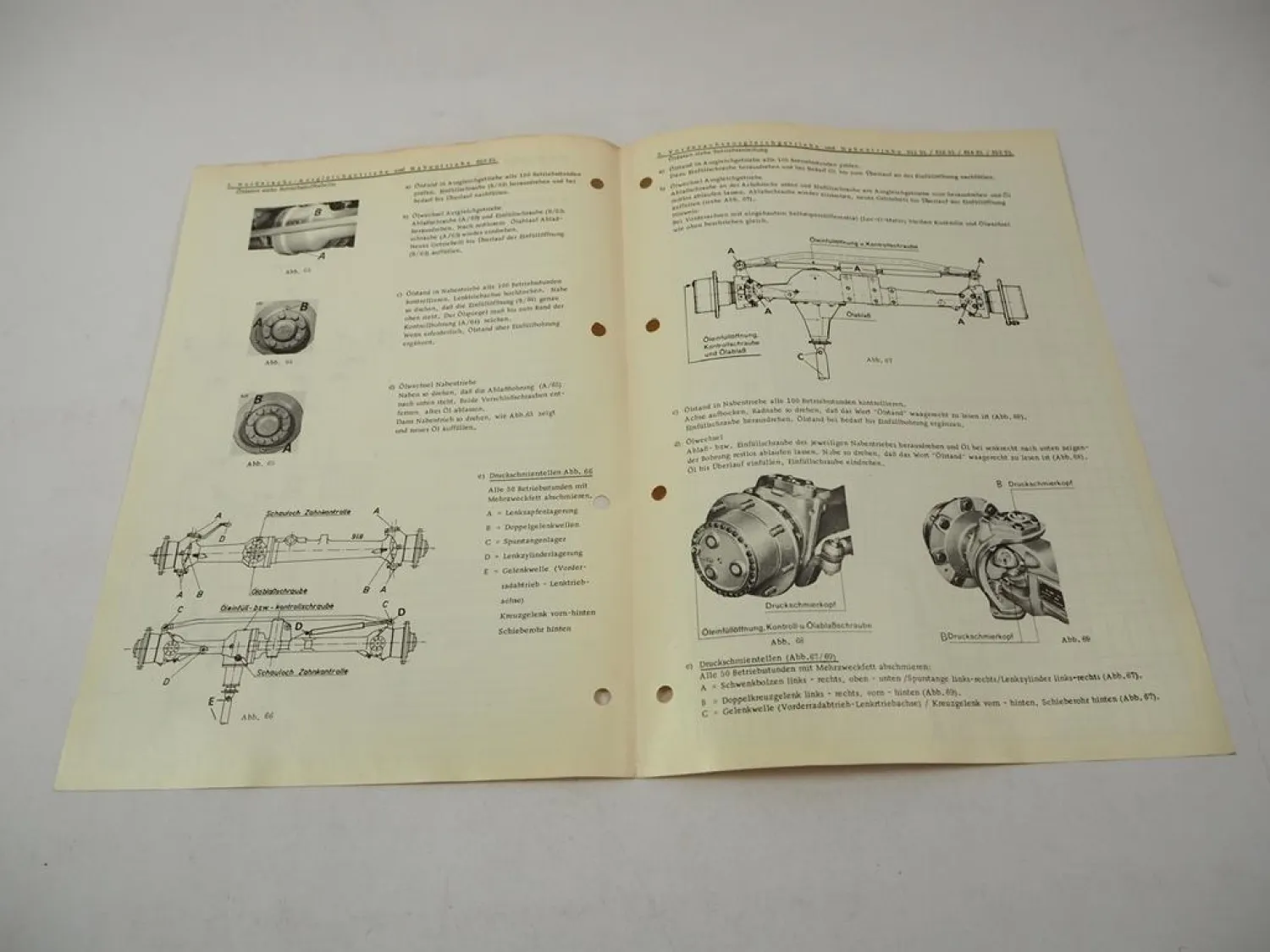 Original Fendt Favorit 610 611 612 614 615 LS Schmier- und Wartungsplan 12/1977