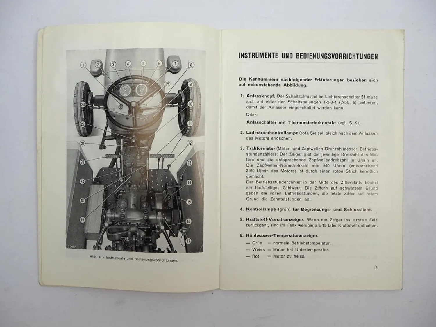 Original Fiat 500 special Schlepper Betriebsanleitung Bedienung Wartung 1979