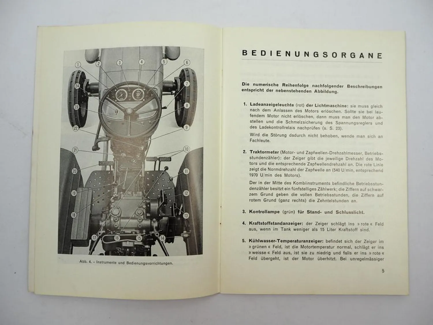 Original Fiat 600 Schlepper Betriebsanleitung Bedienung Wartung 1971