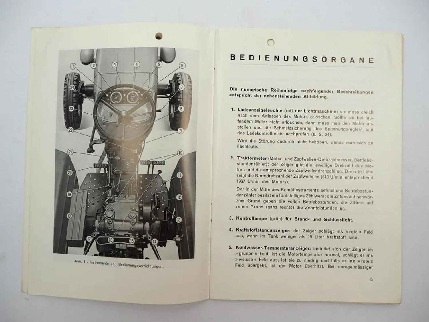 Original Fiat 640 Schlepper Betriebsanleitung Bedienung Wartung 1973