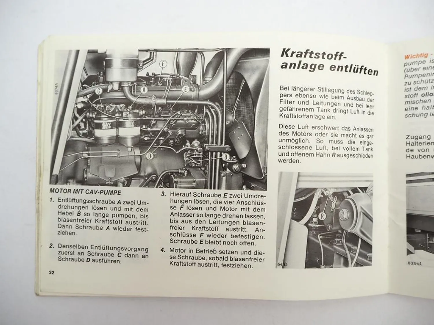 Original Fiat 780 780DT Schlepper Betriebsanleitung Bedienung Wartung 1978