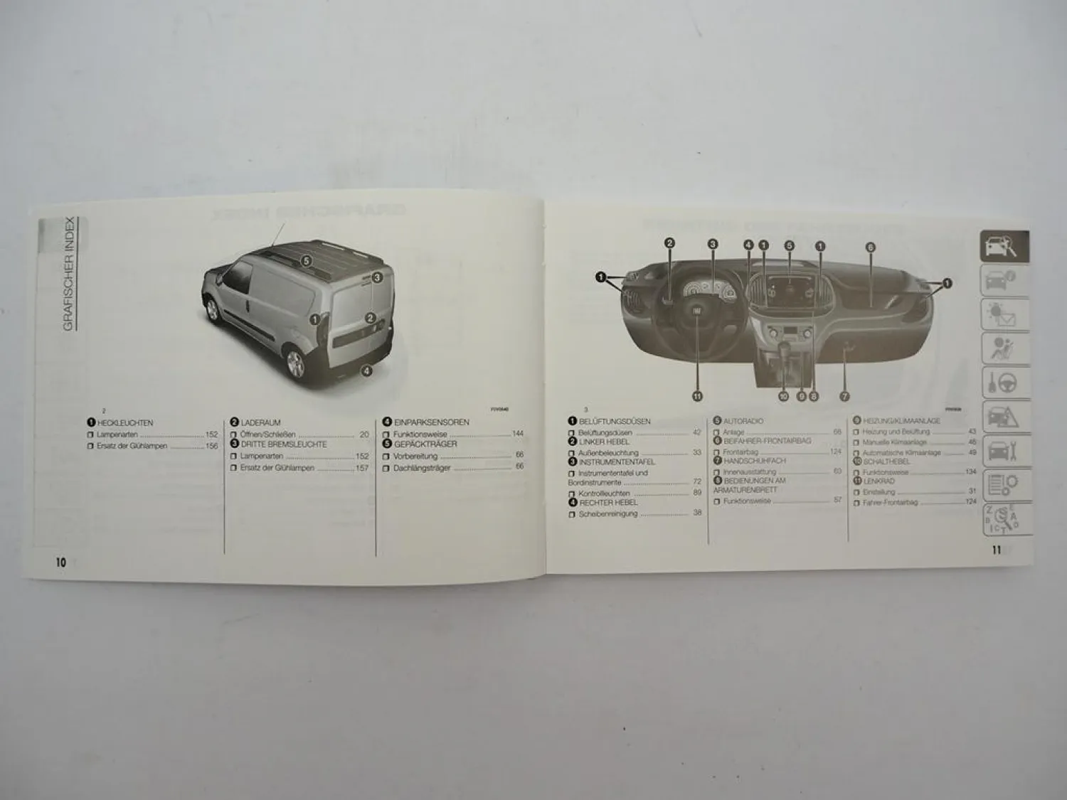 Original Fiat Doblo 263 Betriebsanleitung Bedienungsanleitung 4/2016 Bordbuch