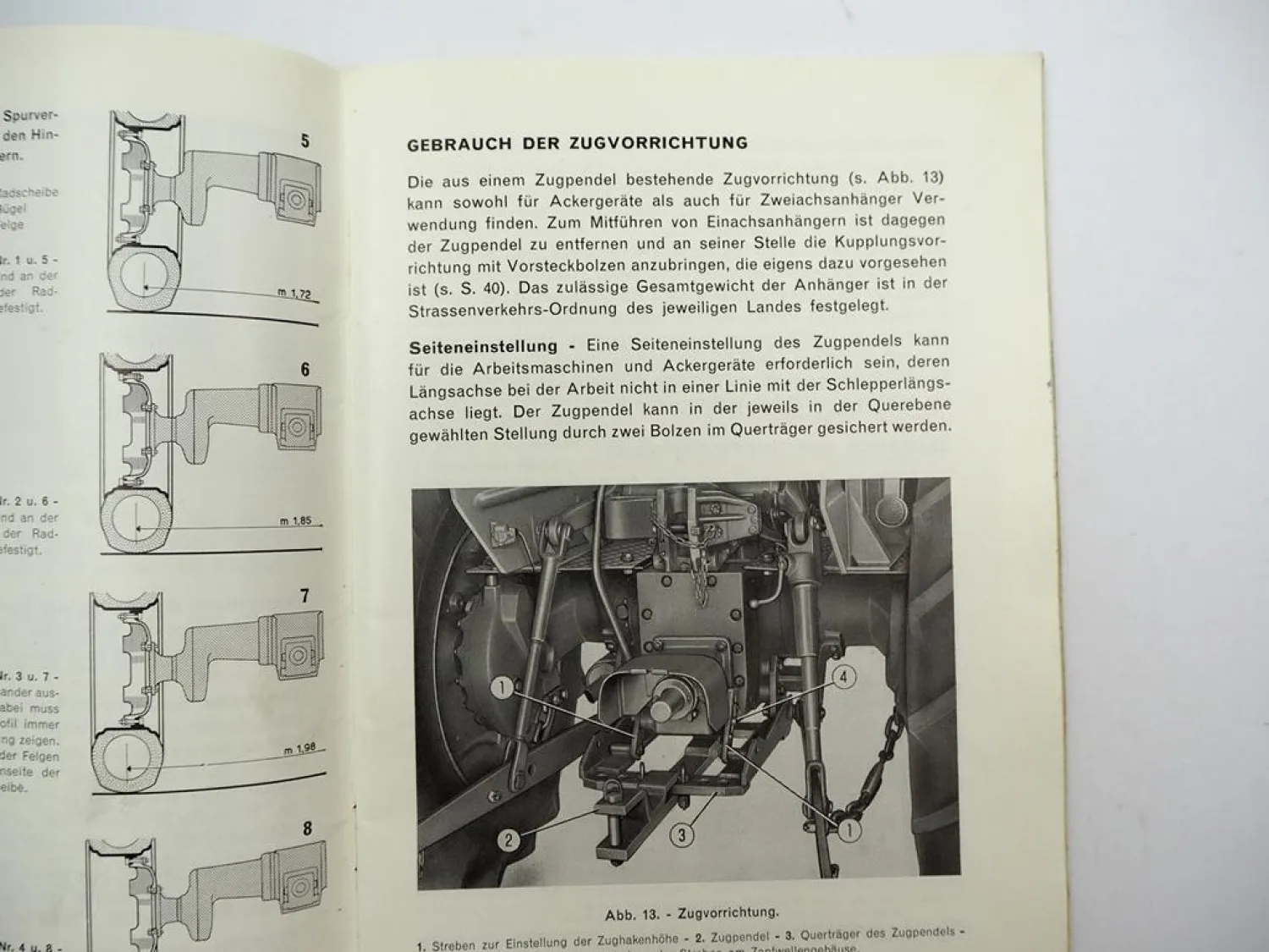 Original Fiat Trattori 615 Schlepper Betriebsanleitung Bedienung Wartung 1965