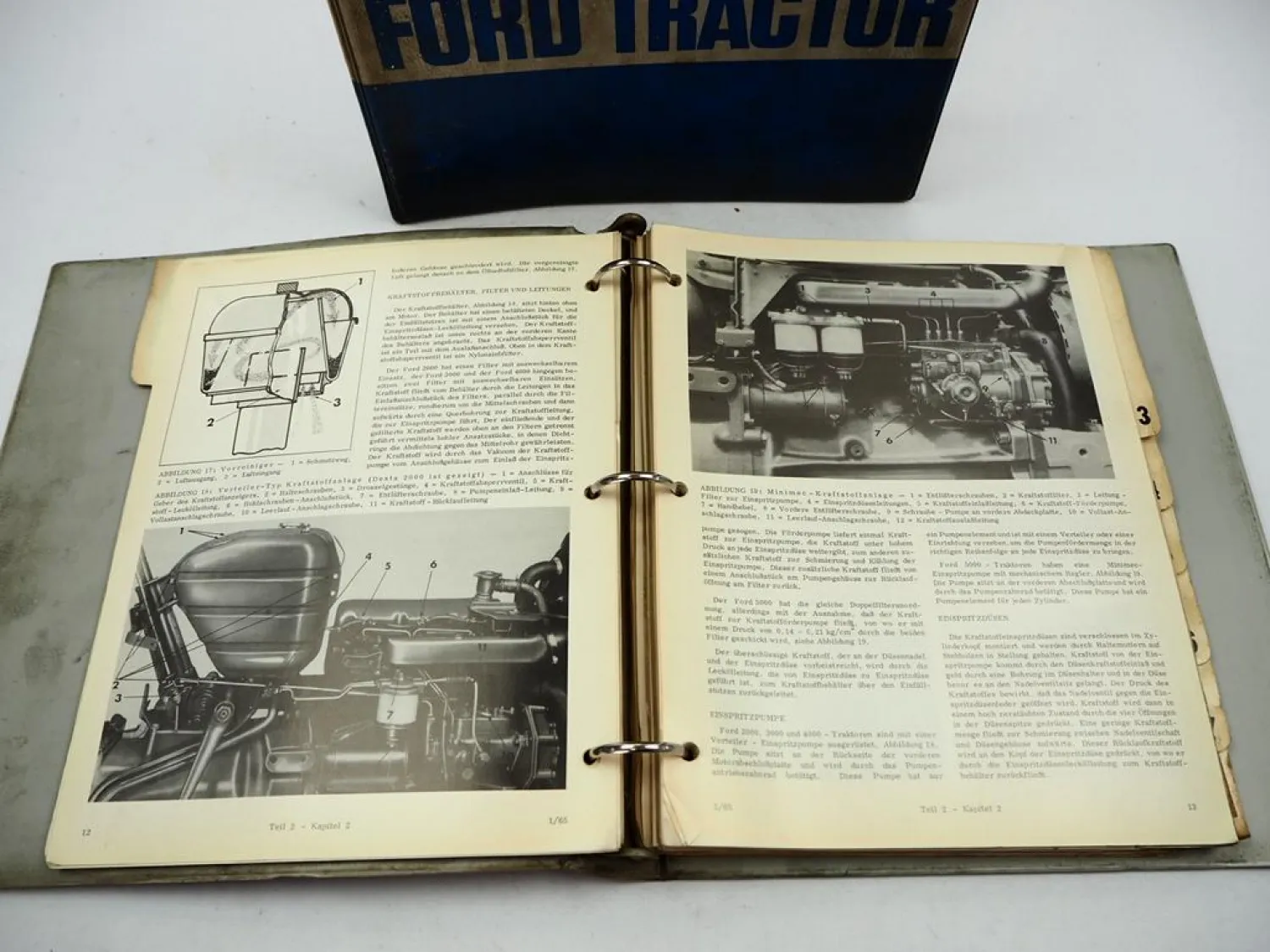 Original Ford Dexta 2000 Super Dexta 3000 Major 4000 5000 Werkstatthandbuch 1964/66