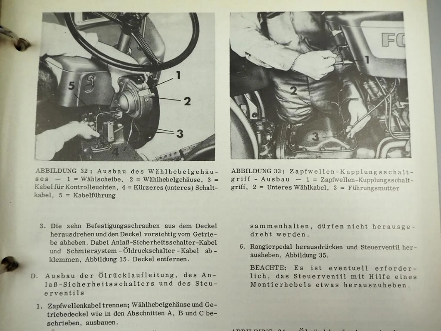 Original Ford Dexta 2000 Super Dexta 3000 Major 4000 5000 Werkstatthandbuch 1964/66