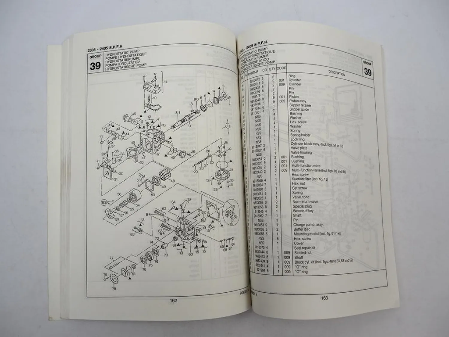 Original Ford New Holland 2305 2405 Feldhäcksler Parts List Ersatzteilliste 1992