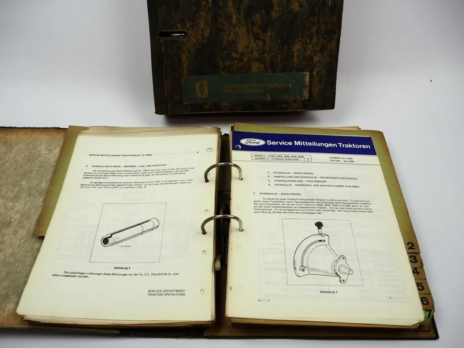 Original Ford Traktoren Service Mitteilungen 1965 - 1976 Werkstatthandbuch