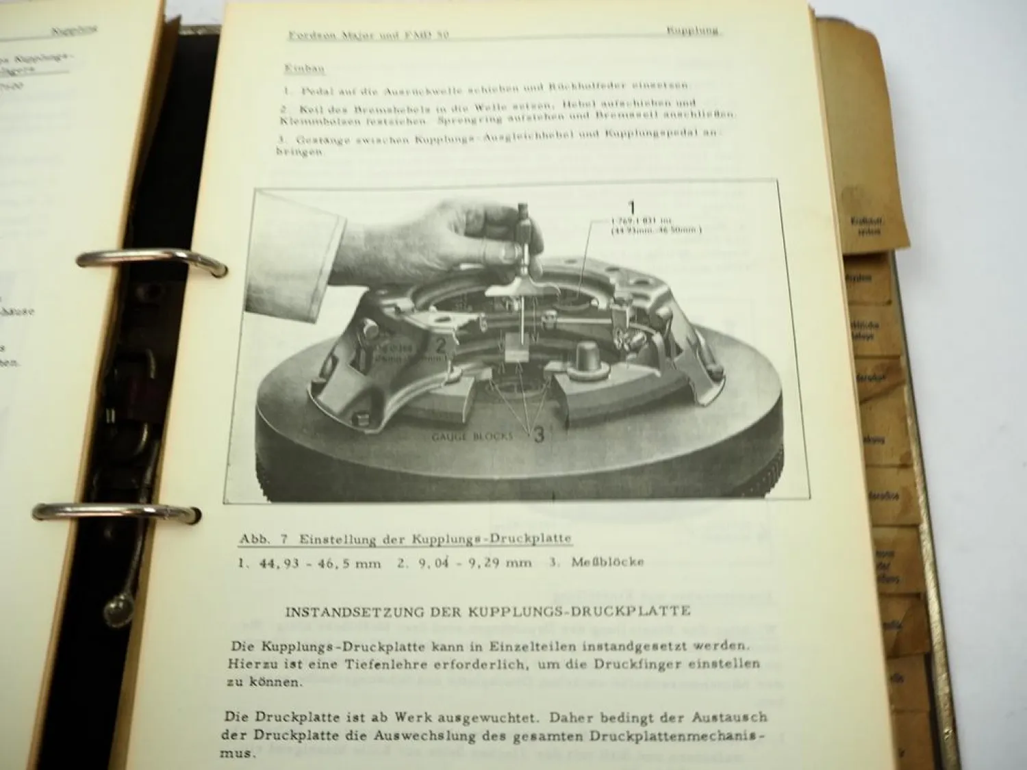 Original Fordson Major FMD 50 Dexta Werkstatthandbuch 1962 Reparaturanleitung