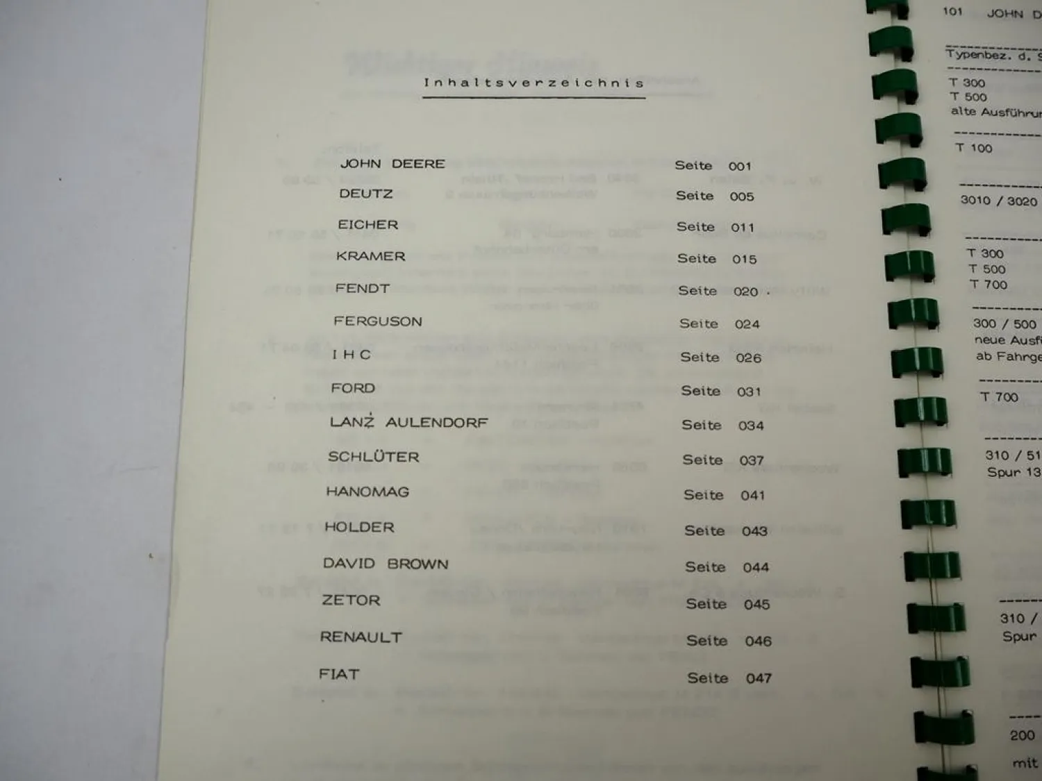 Original Fritzmeier Typenbuch Sicherheitsverdecke für Schlepper 1972