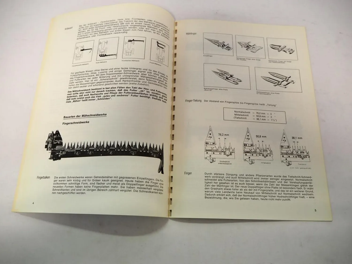 Original Werkstatthandbuch Busatis Mähwerk Schneidwerk Anwendung Wartung 1981