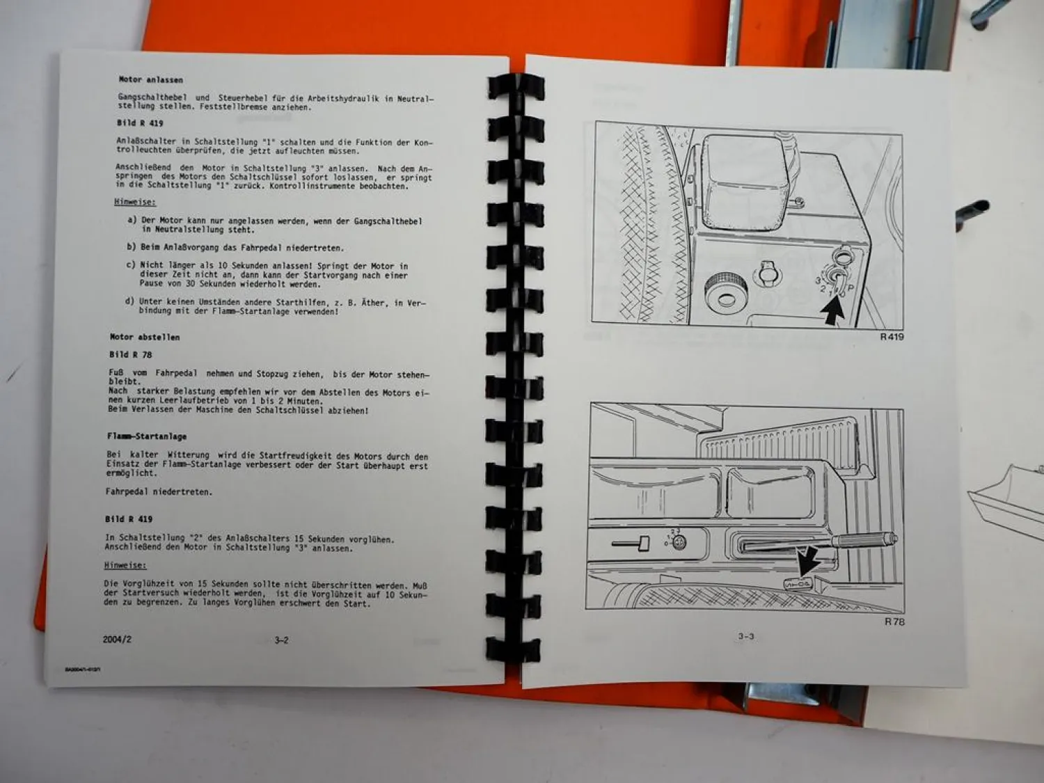 Original Hanomag 20F Radlader Schulung Werkstatthandbuch & Betriebsanleitung