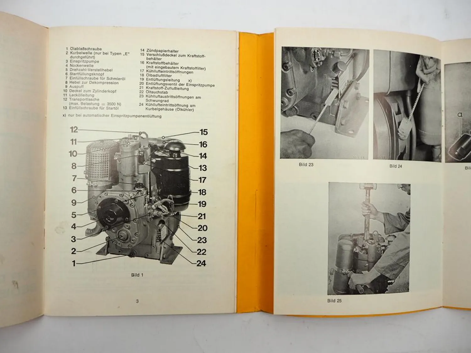 Original Hatz ES E 71 75 79 780 785 Dieselmotor Betriebsanleitung Wartung 1979