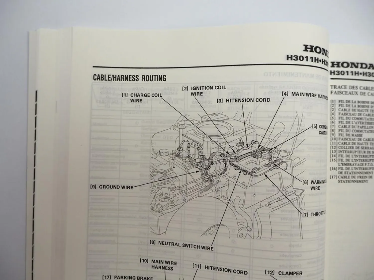 Original Honda H3011H H3013H Aufsitzmäher Rasentraktor Werkstatthandbuch 1989