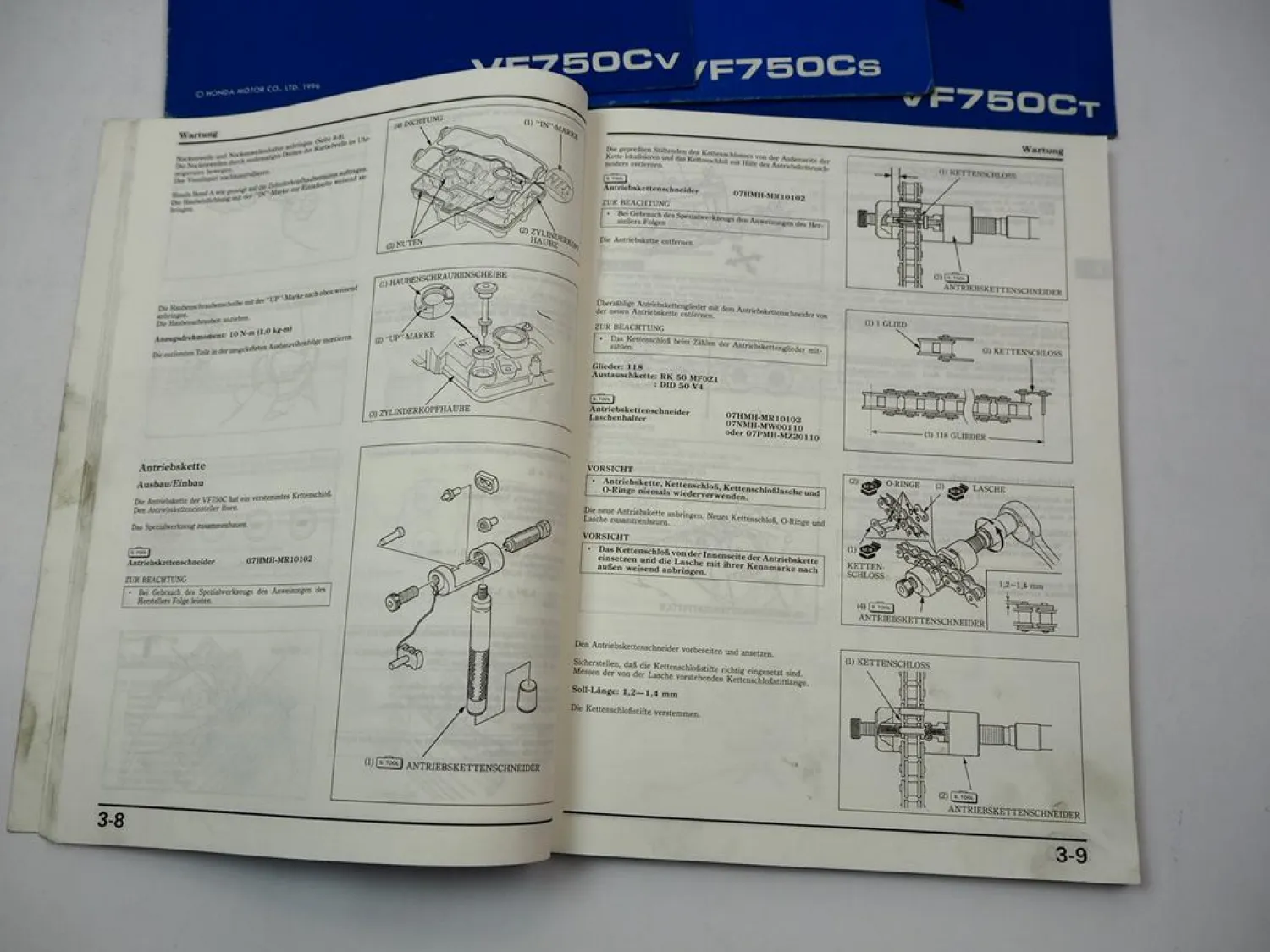 Original Honda VF 750 C / CP / CT / CS / CV RC43 Werkstatthandbuch (1993-1996)