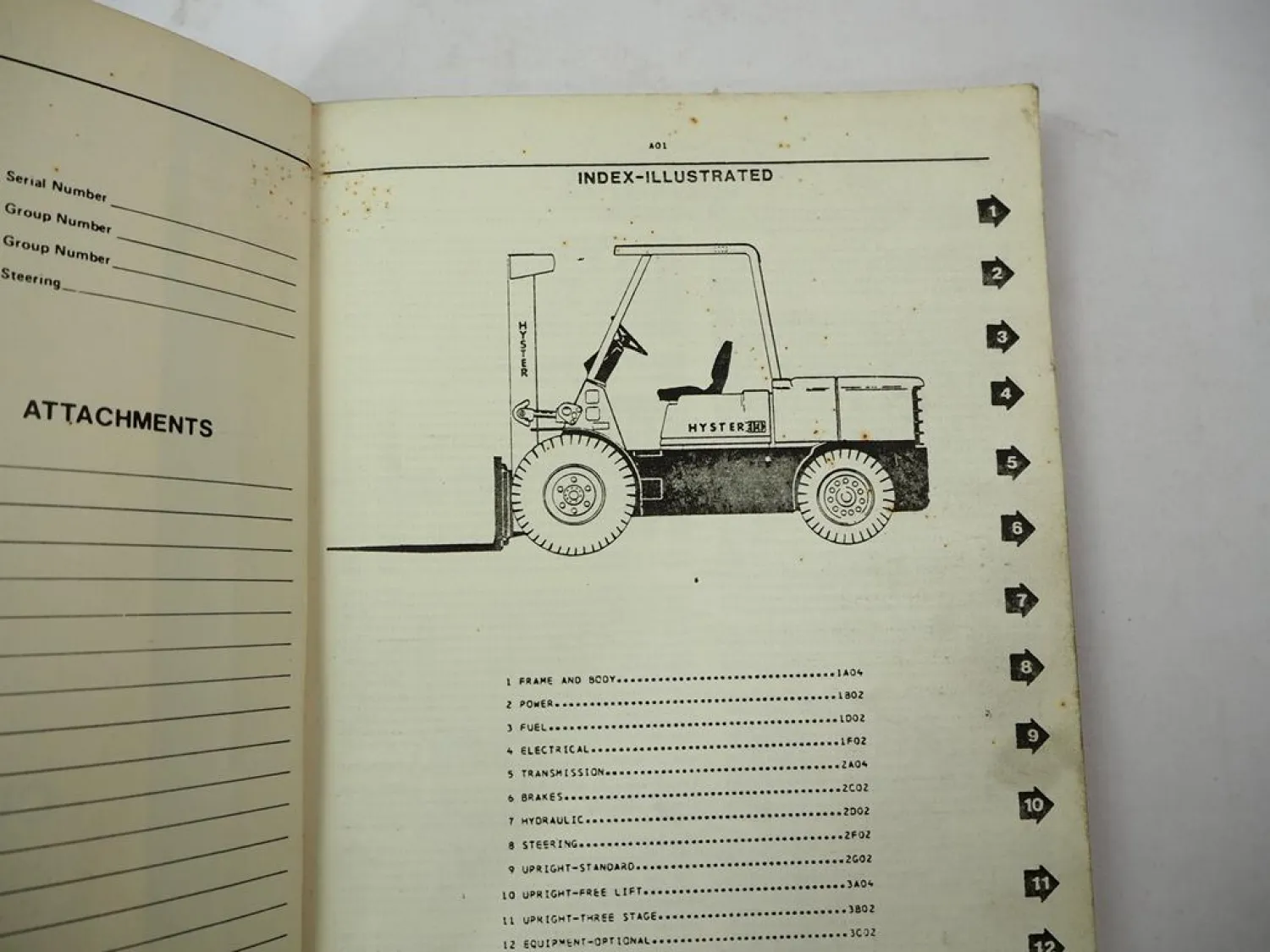 Original Hyster Challenger H 60 - 110 E Forklift Parts Manual 1981