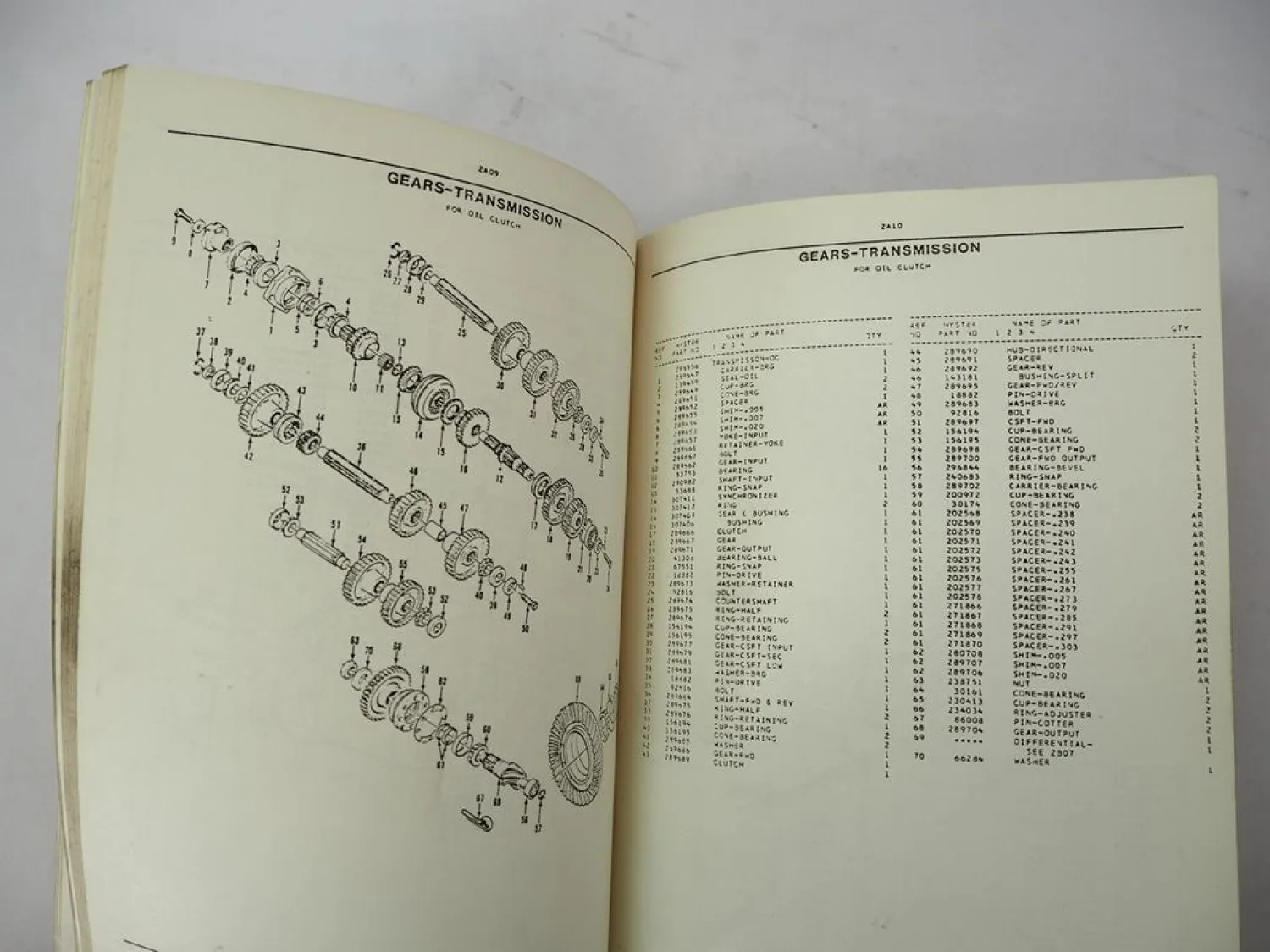 Original Hyster Challenger H 60 - 110 E Forklift Parts Manual 1981