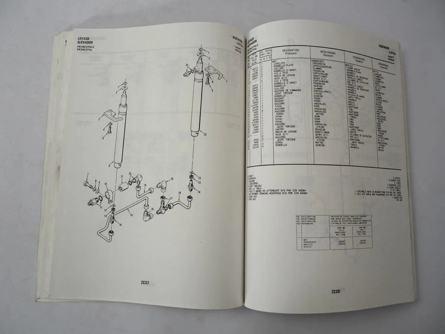 Original Hyster Electric A 1.00 - 1.50 XL Gabelstapler A203 Ersatzteilliste 1989
