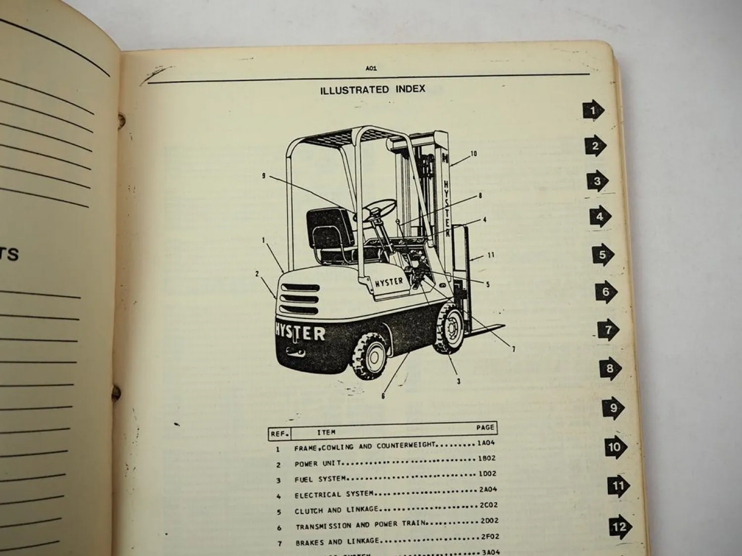Original Hyster Spacesaver S20A S25A S30A Forklift Parts Manual 1977
