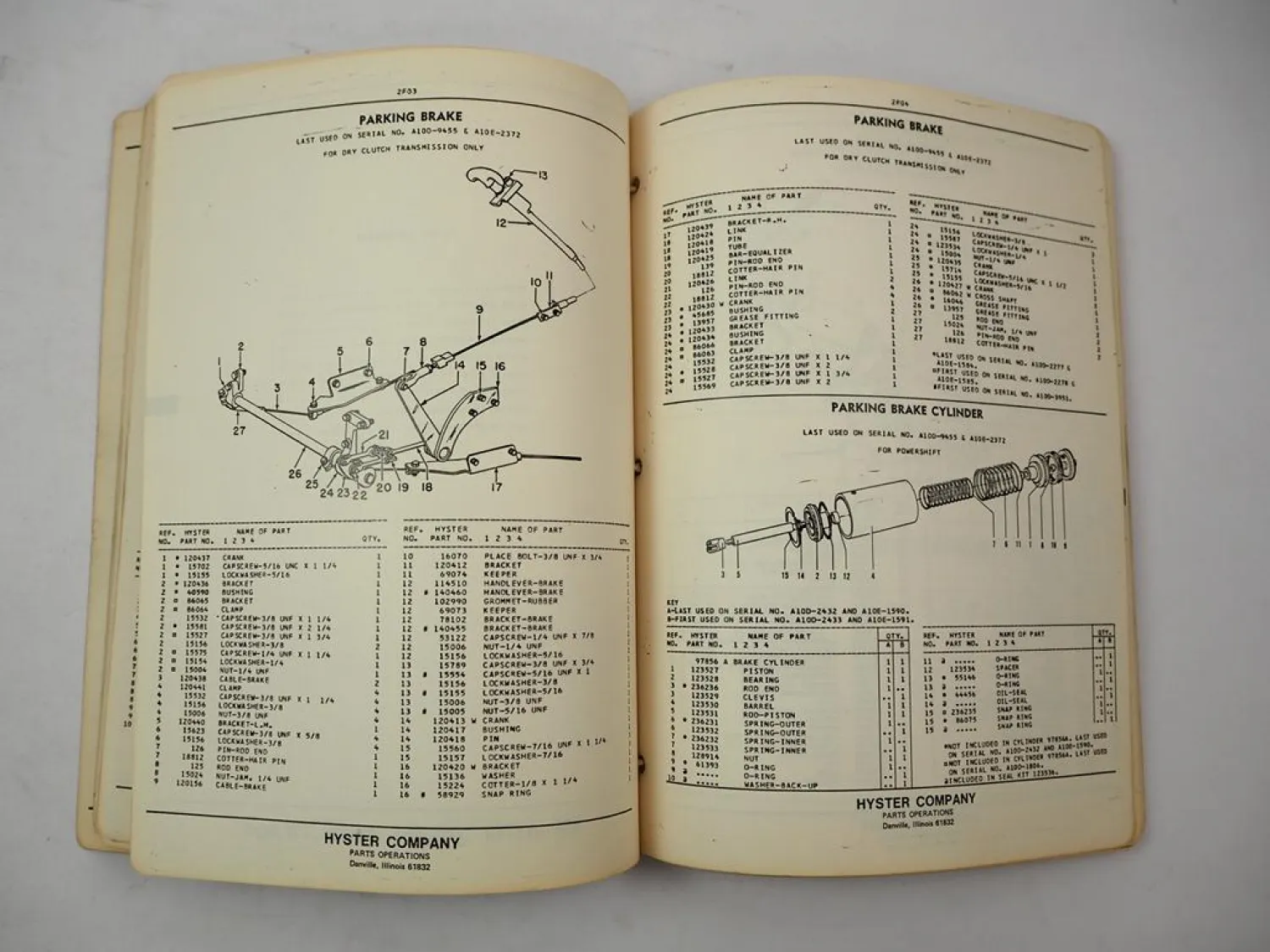 Original Hyster Spacesaver S20A S25A S30A Forklift Parts Manual 1977