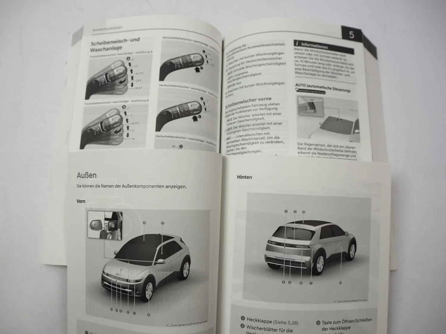 Original Hyundai IONIQ 5 Betriebsanleitung 2024 Bedienungsanleitung Bordbuch