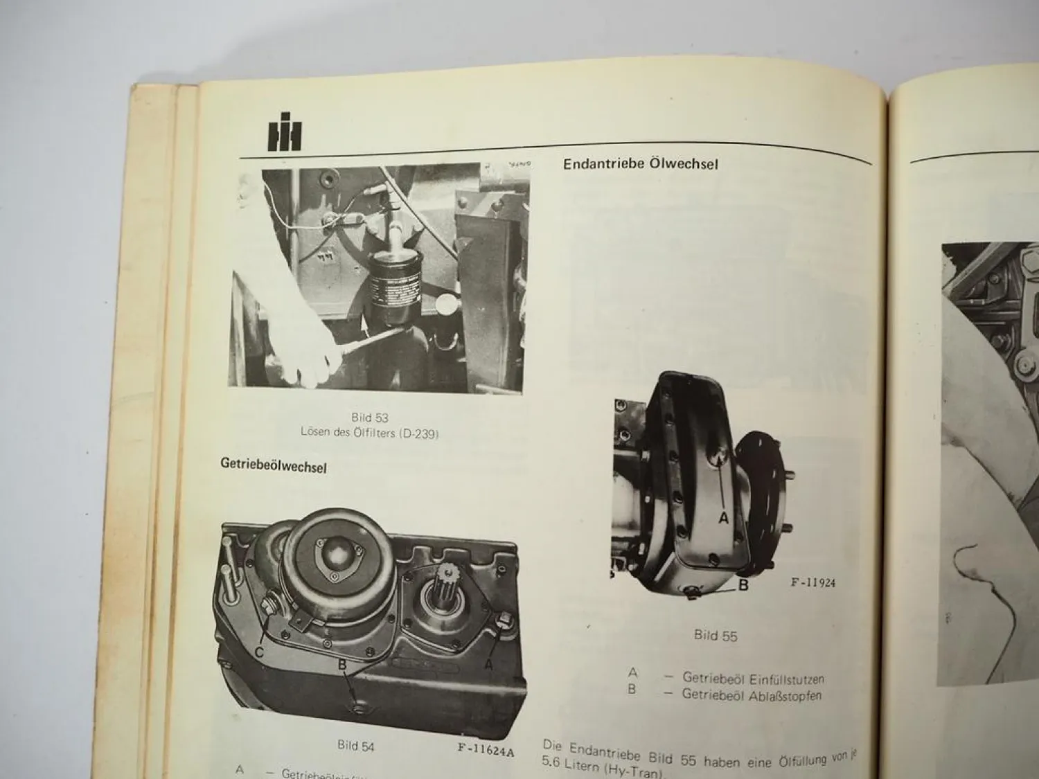 Original IHC 321 431 Mähdrescher Betriebsanleitung Bedienung Wartung 1973