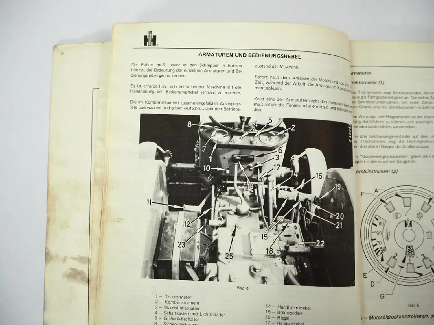 Original IHC 383 423 453 Dieselschlepper Betriebsanleitung Wartung 1972