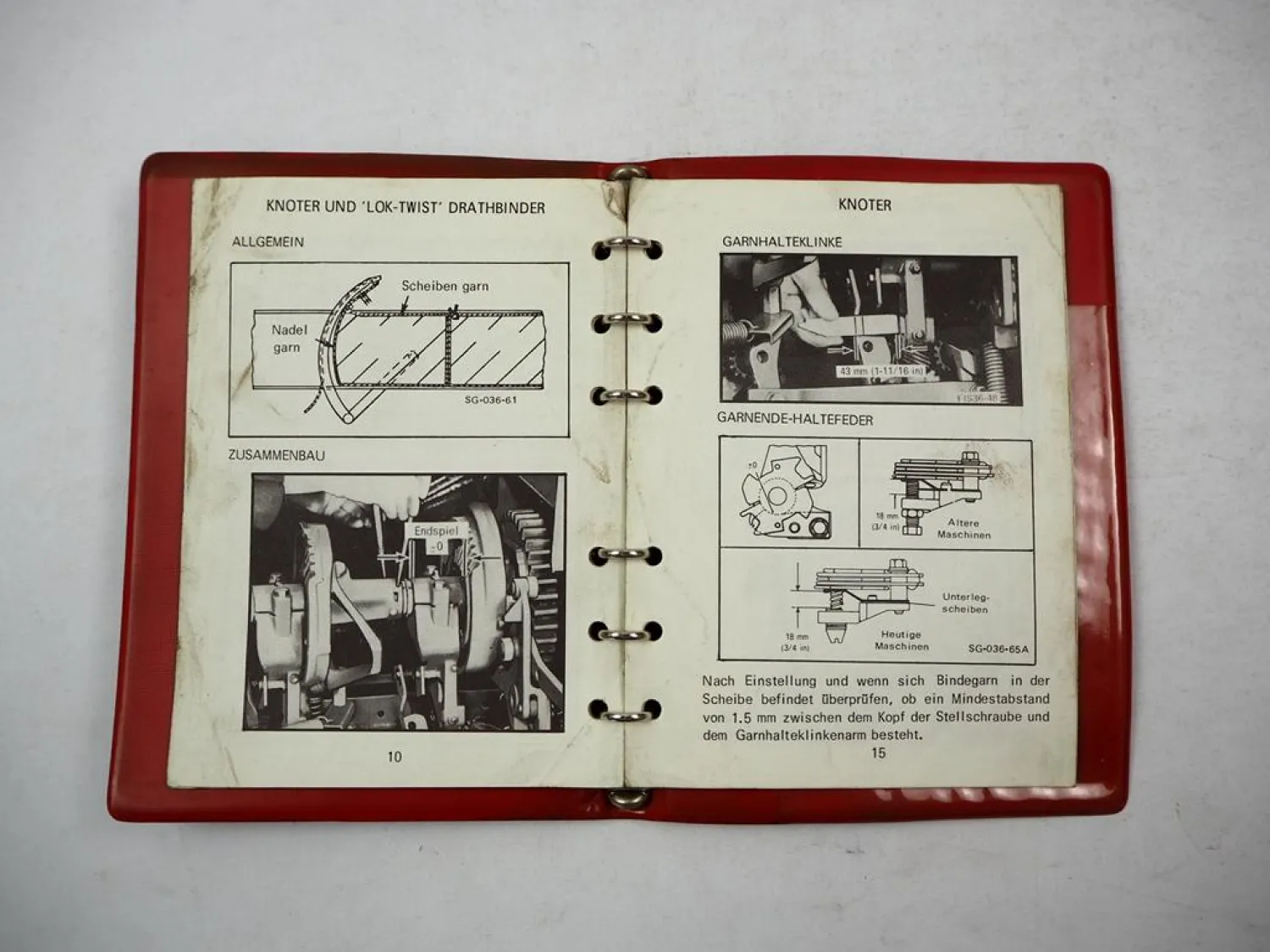Original IHC 430 440 Ballenpresse Technische Daten Taschenbuch 1960/70er Jahre