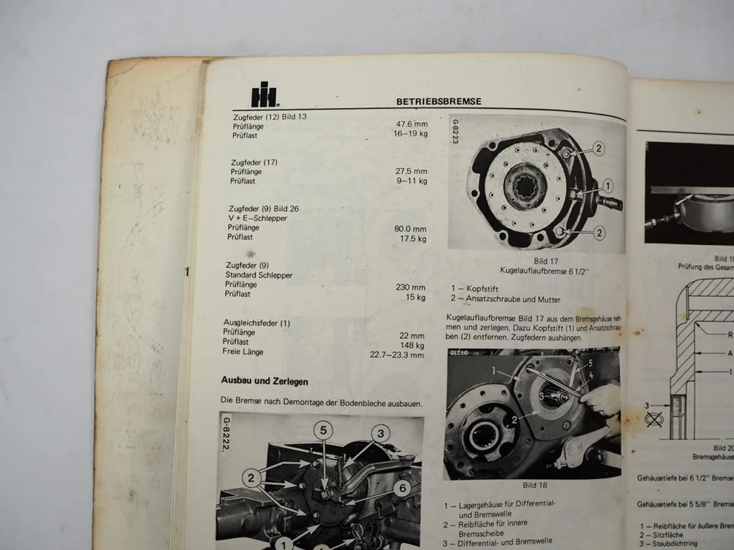 Original IHC 433 533 633 V E Fahrgestell Getriebe Werkstatthandbuch 1975/78