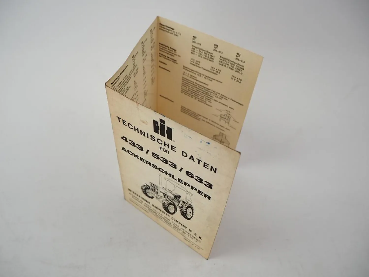 Original IHC 433 533 633 V E Fahrgestell Getriebe Werkstatthandbuch 1975/78